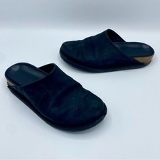 Jenni Kayne Black Oiled Leather Moc Clog Size 39 / US 9