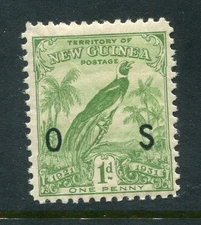 New Guinea #O12 Bird Of Paradise 1 P. [Mint Hinged]