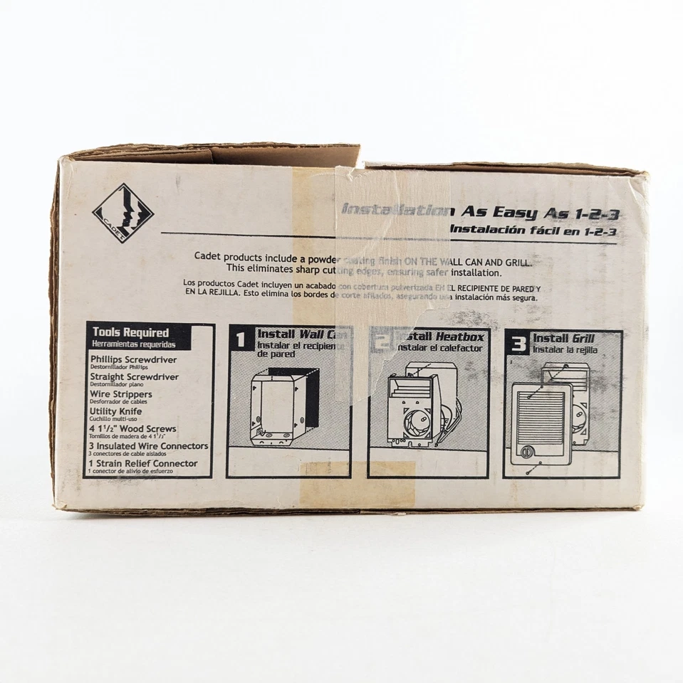 Cadet RMC151W 1.500W 120V Ventilador de Pared Calentador Forzado, Sin Termostato, 63315 - NUEVO Foto 2 de 4