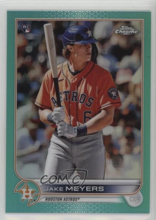 2022 Topps Chrome Aqua Refractor 151/199 Jake Meyers #114 Rookie RC 0x4h