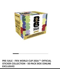 2026 Panini FIFA World Cup Sticker Box GOLD EXCLUSIVE STICKERS  LIVE