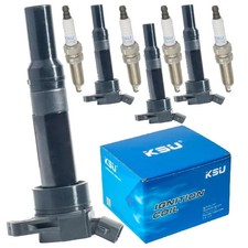 Iridium Ignition Coil Pack 4 Set 1.8L 2.0L 2011-2016 Kia Soul Forte Hyundai