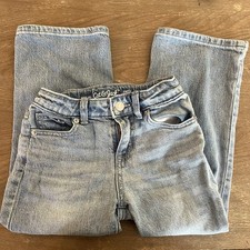 Cat and Jack Girls Jeans Straight Leg Size 5 Stretch Light Wash