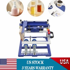 Dia Curved Bottle Printer Cylinder Conical Screen Press Printing Machine 170mm