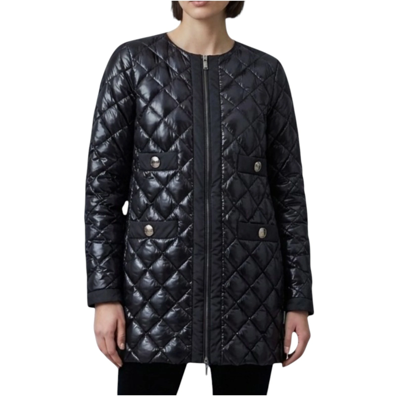 Moncler — Moncler Baiel Giubbotto Diamond Quilted Down Puffer Jacket – Black Size XS