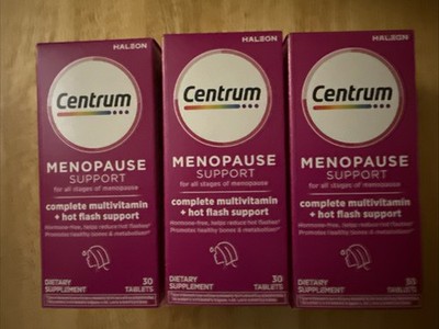 3 NEW Centrum Menopause Support Complete Multivitamin Clear Mind Exp: 06-2027