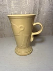 HLC Fiesta Ware Retired Sunflower Yellow 18 Oz Pedestal Mug Latte Cup