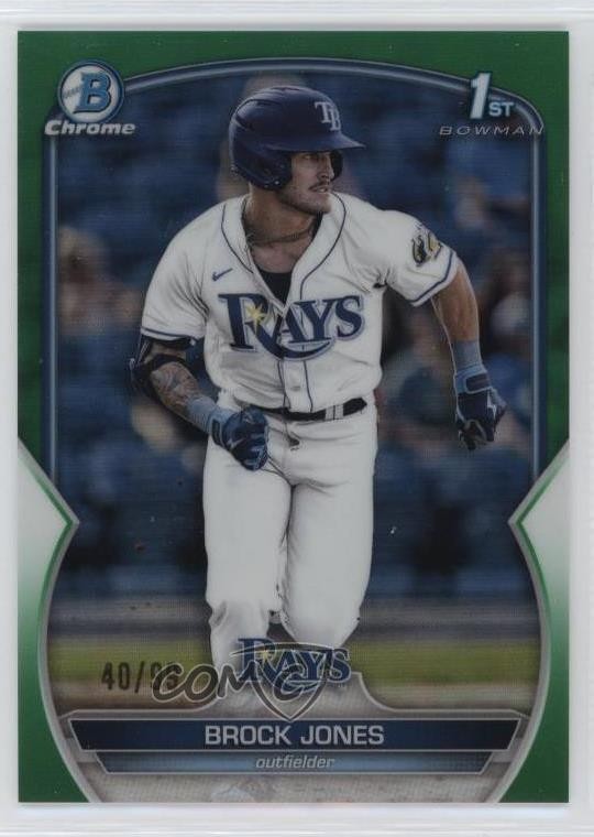 2023 Bowman Chrome Prospects Green Refractor 40/99 Brock Jones #BCP-115 0hk3