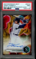 2023 Bowman's Best JONNY FARMELO Gold Lava Auto /75 #B23-JF PSA 10