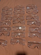Bulk Lot 28 ANSI Z87 Clear Safety Glasses OTG Eye Protection Used
