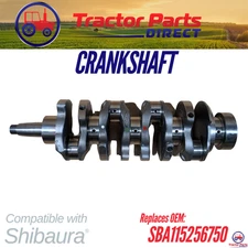 CRANKSHAFT comp w Shibaura® N844 N844T (1.995L) REPLC: SBA115256750 SBA115256751