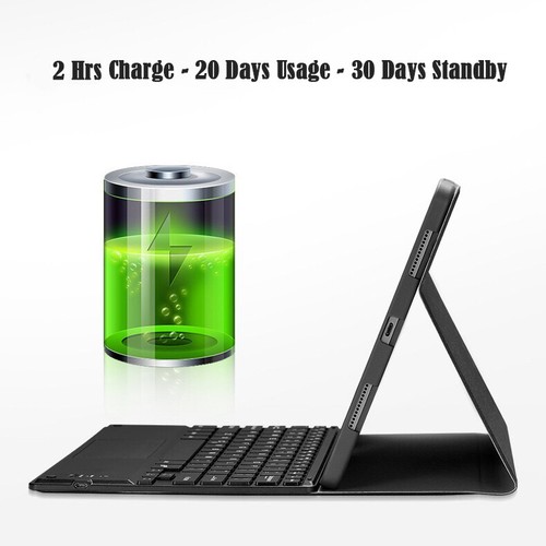 For iPad Pro 11" 12.9" Air Bluetooth Touchpad Keyboard Case Cover Pencil Holder - Picture 7 of 14