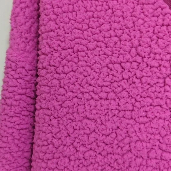 UNDERCOVER Victoria's Secret ROSA viola rosa pullover pile sherpa felpa con cappuccio taglia XS