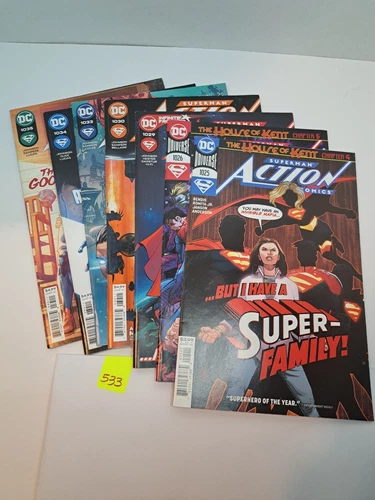 LOT 533 Superman Action Comics Issues 1025, 1026, 1029, 1030, 1033, 1034, 1035