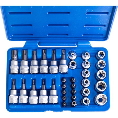 ASTA External Star/ Torx® Socket, Socket Bit & Insert Bit Set 3/8" Drive - Picture 3 of 6