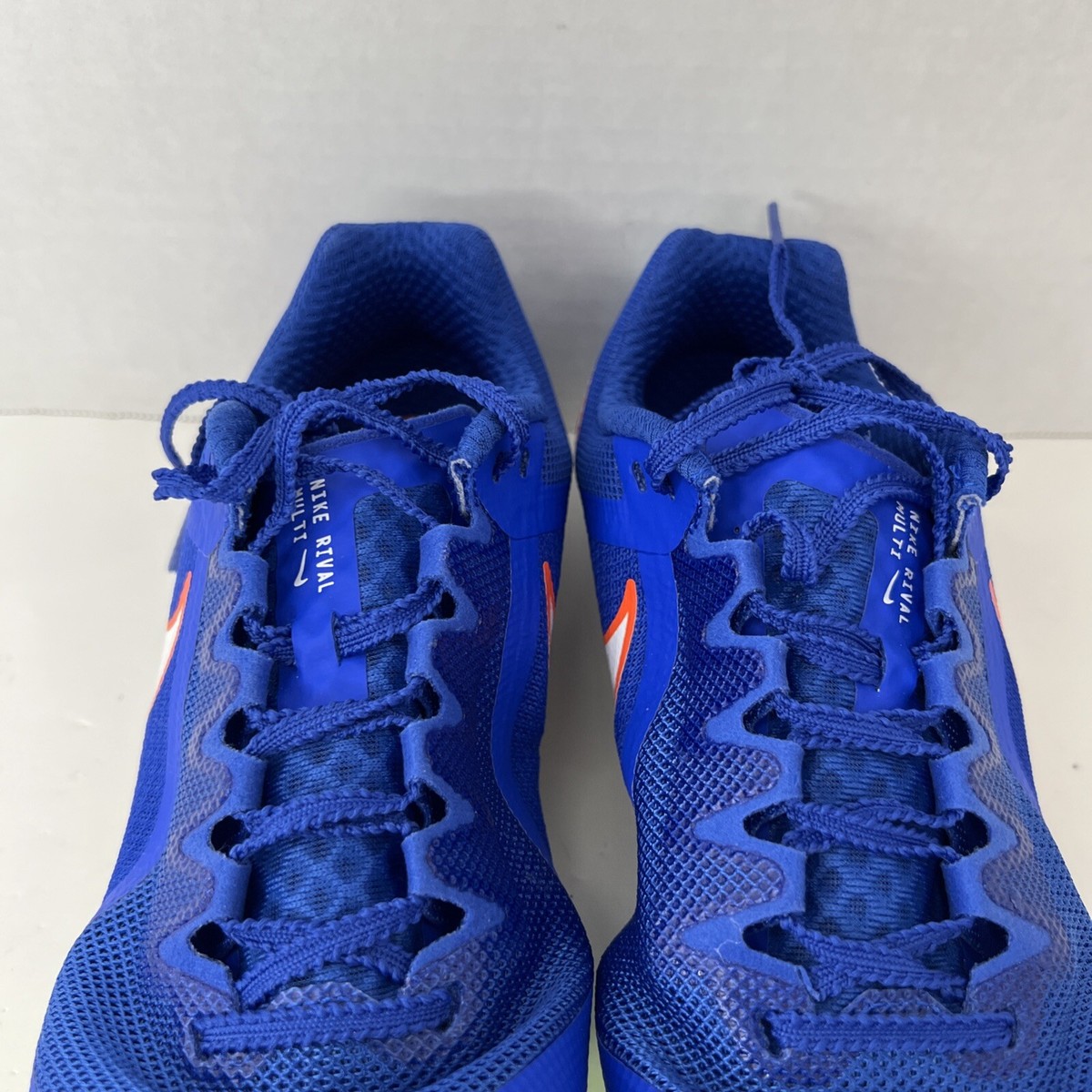 Nike Zoom Rival‎ DC8749-401 Track Field Racing Spikes Shoes Blue Men\'s Sz 10.5 Nike Zoom Rival Track Field Shoes DC8749-401 Blue White  main image 2
