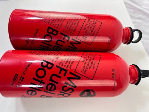 2 MSR vintage 22 fl. Oz. Bottiglie Bottiglia Carburante Fornello a Zaino WhisperLite - Foto 6 di 10