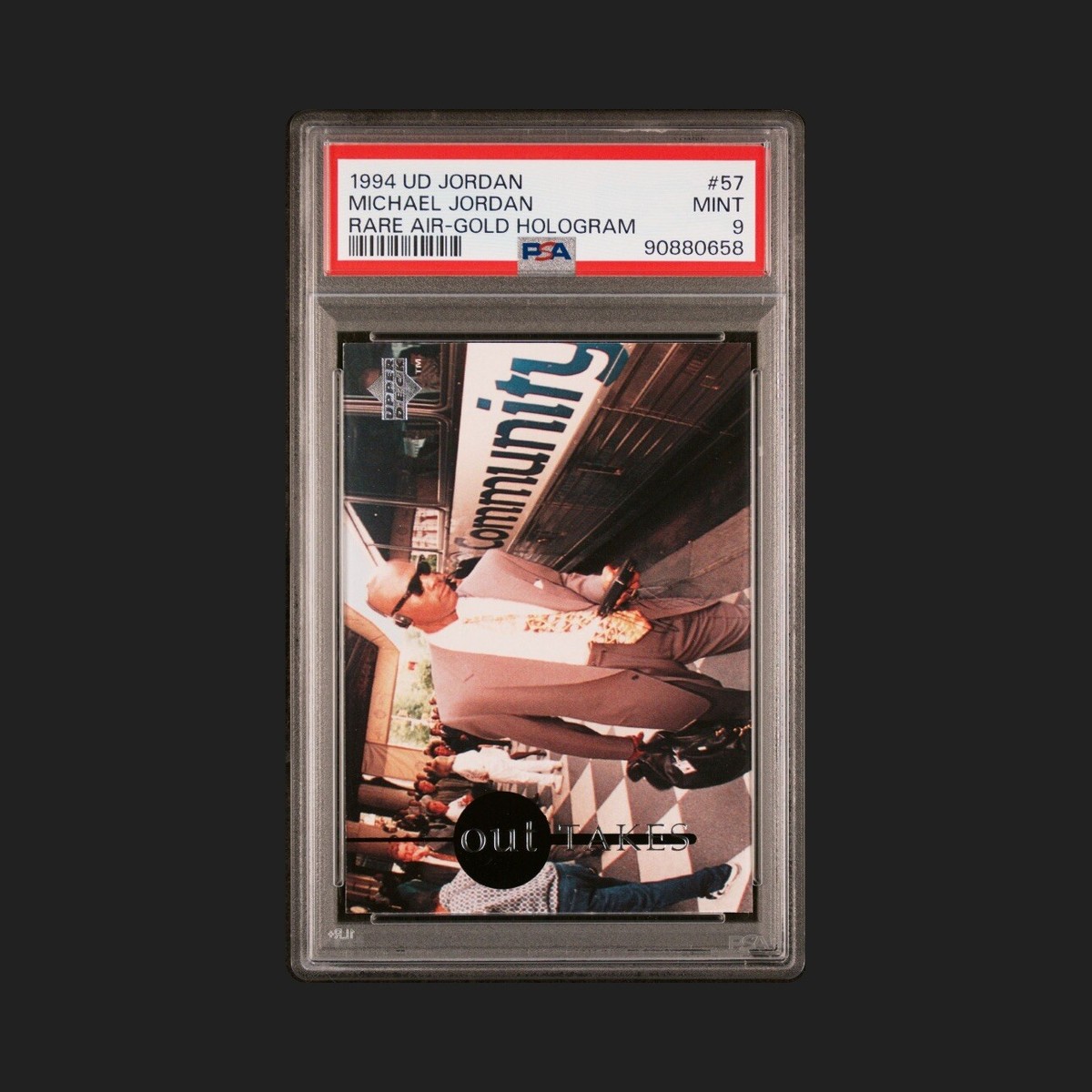 GOLD-HOLOGRAM Michael Jordan 1994 UD Jordan Rare Air #57 PSA 9 GOLD-HOLOGRAM Michael Jordan 1994 UD Jordan Rare Air #57 PSA 9