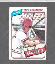 Keith Hernandez St.Louis Cardinals 1980 Topps #321