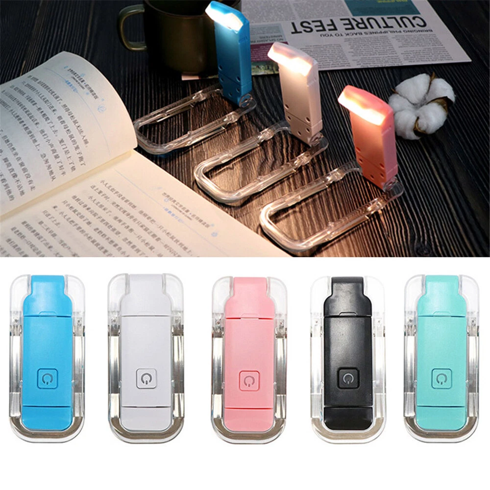 Flexible Book Light Clip On LED Reading Light USB Rechargeable