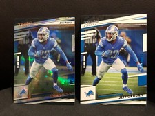 2022 Panini Prestige Astral Extra Points Jeff Okudah #101 & Base #101 Lions