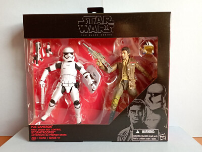 Star Wars figure Poe Dameron & Riot Control Stormtrooper Black Series 6'' sealed