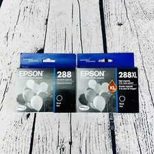 Genuine Epson 288XL + 288 Black Ink Cartridge High Capacity Exp 2021 New Sealed