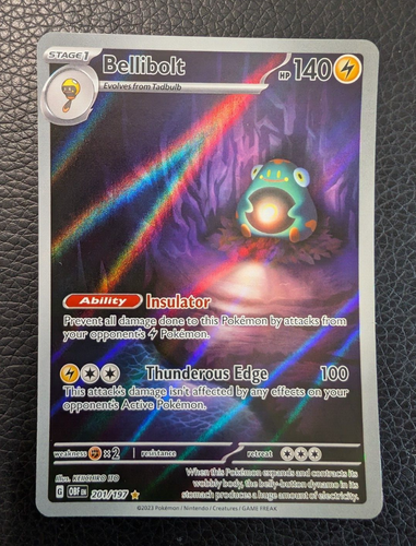 Bellibolt - 201/197 Obsidian Flammen (Pokemon) Full Art Illustration Rare