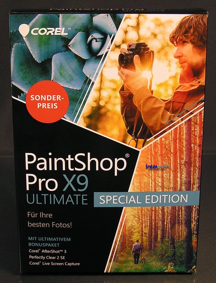 Corel PaintShop Pro X9 Ultimate Vollversion Box + DVD, Handbuch (PDF) OVP NEU - Bild 3 von 4