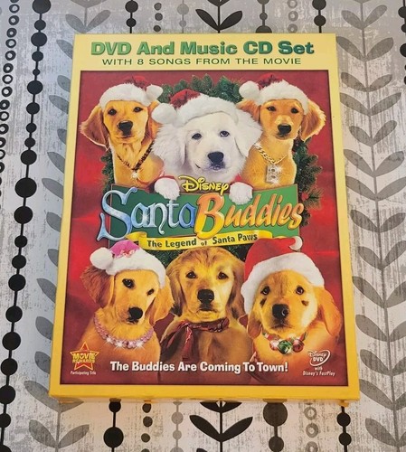 Santa Buddies The Legend of Santa Paws. Disney DVD and Music CD Set 📀