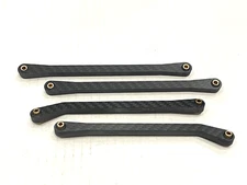 4pcs Carbon Fiber Front Steering & Rear Arms Link Set for 1/7 Arrma Fireteam 6s