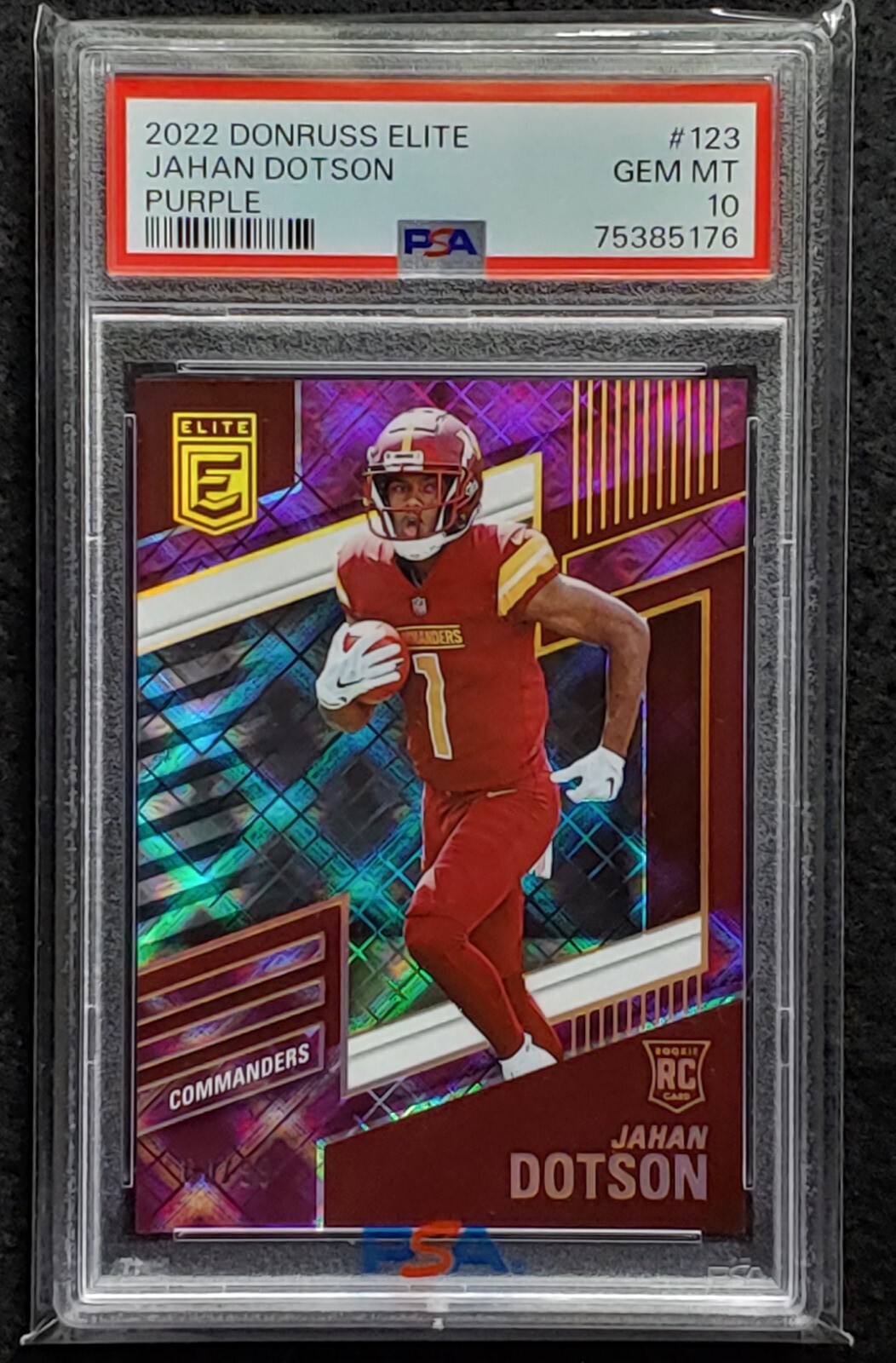 Jahan Dotson Panini Donruss Elite #123 Purple
