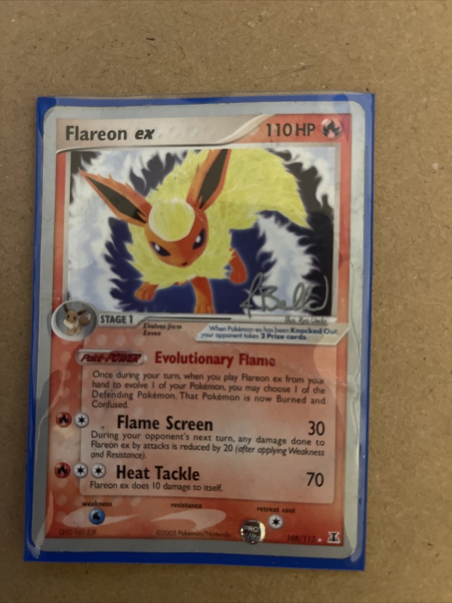 Pokémon TCG Flareon ex World Championship Singles 108/113 | eBay