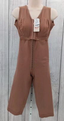 Lycra Maria E Fajas Shapewear Post-Surgery Body Suit Mocha Size Lg AB11