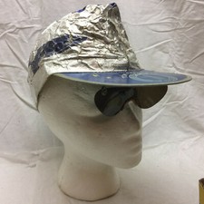 Vintage Tom Corbett Space Cadet Tin Silver Hat w/ Visor Sunglasses 1950s NBC TV