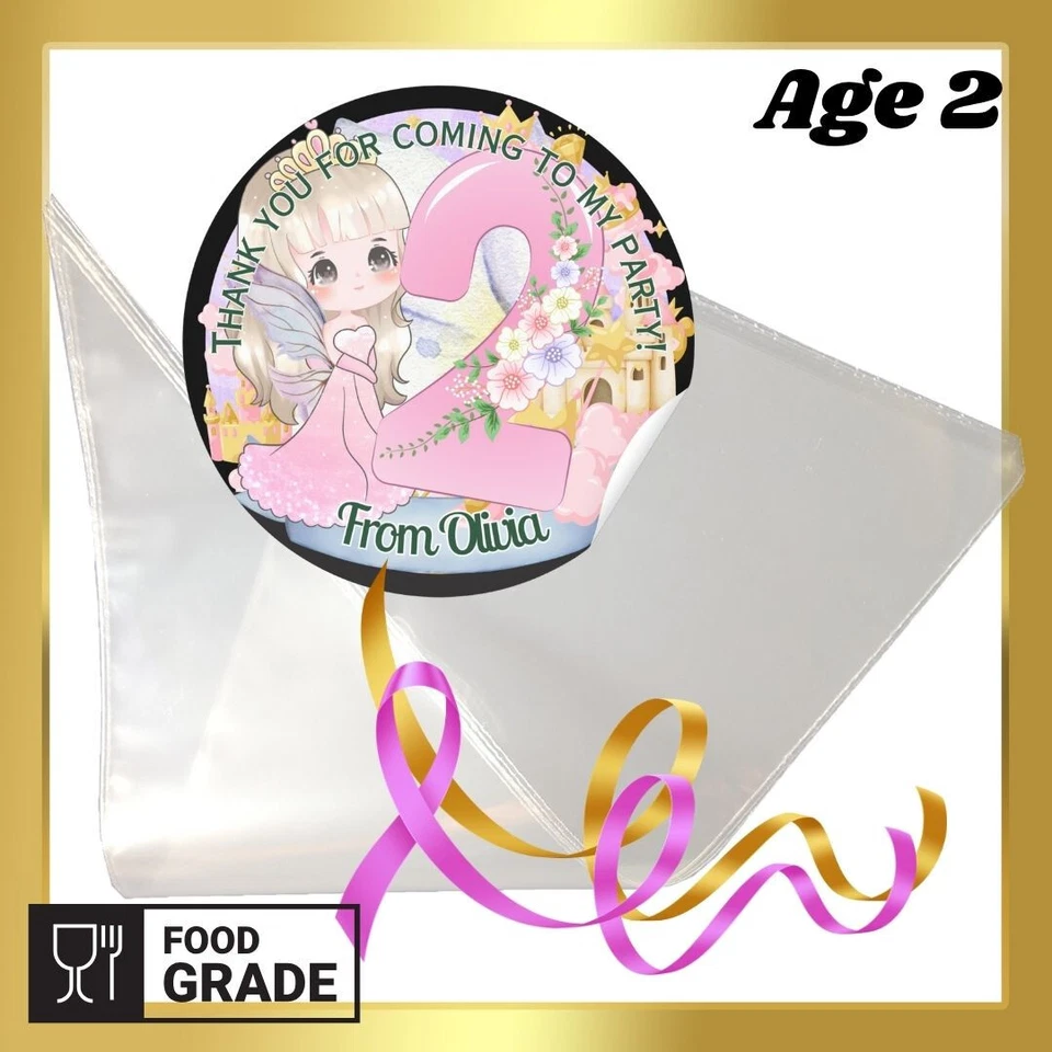 Hada Princesa Personalizada Edad 1-10 Hágalo Usted Mismo Sweetie Cono Caramelo Kit Bolsa de Fiesta Foto 3 de 4
