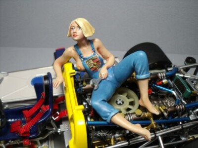 Figurine 1/18 Louane VROOM Non Peinte - Résine Pour Minichamps Norev
