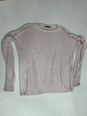 Brandy Melville Sweater Womens One Size Long Sleeve Knit Pullover Light  Pink B3