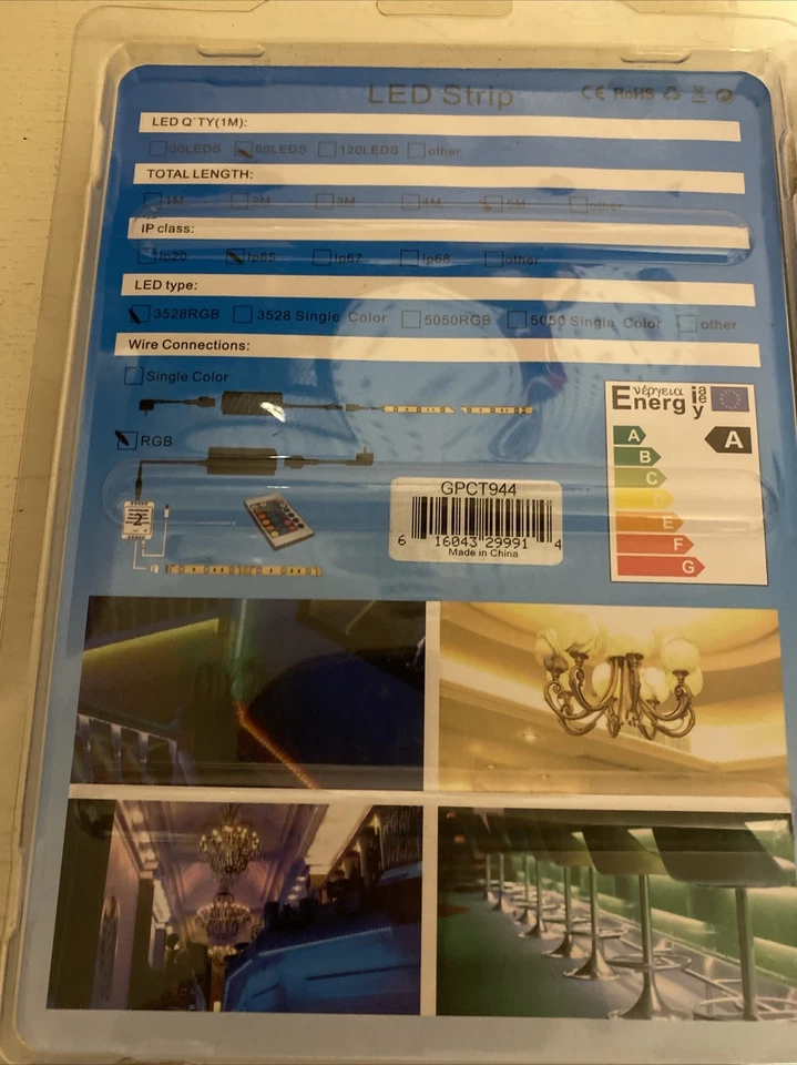 16.5ft/5M Remote Control RGB LED Strip Light 20 Colors Indoor Set Of 2 - Image 4 of 4