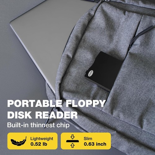 Floppy Disk Reader USB Type A/C Floppy Disk Drive/Player/Converter External 3.5 - Picture 5 of 9