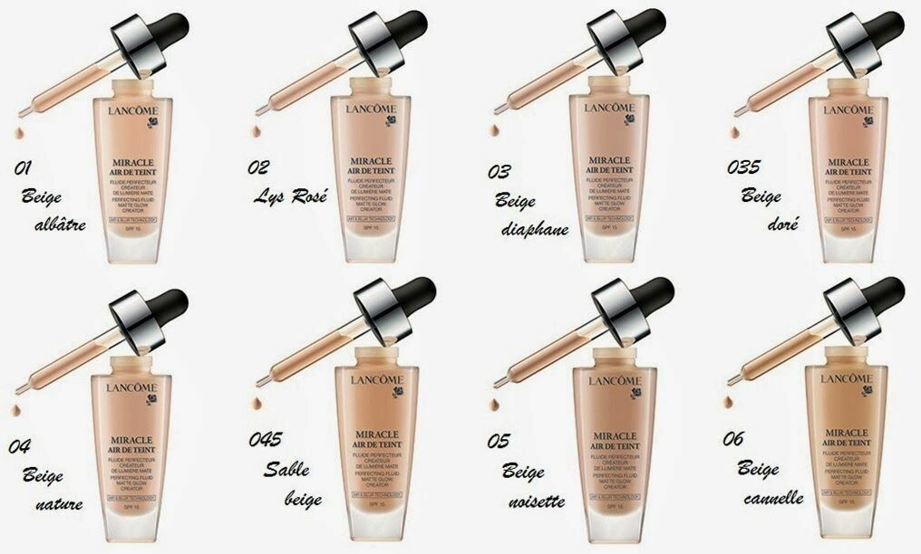 LANCOME MIRACLE AIR DE TEINT Perfecting fluid matte glow creator