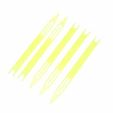 New 5 Pcs Yellow Plastic Fishing Web Net Repair mending Needle Shuttle Bobbin 1#