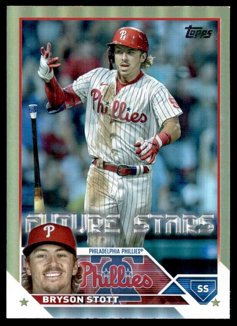 Bryson Stott 2023 Topps Gold Foil #295 Philadelphia Phillies