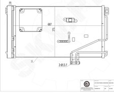 Condenseur De Climatisation Pour MERCEDES W203 CL203 CLK C209 CDI A2035000154