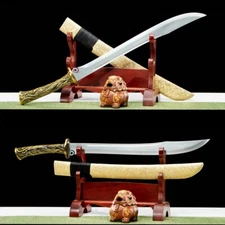 Battle Ready Chinese Broadsword Wushu Sword Sharp Dadao 1095 Carbon Steel Blade