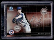 2016 Bowman Chrome Draft Picks & Prospects Dividends T.J. Zeuch #DD-TZ Toronto