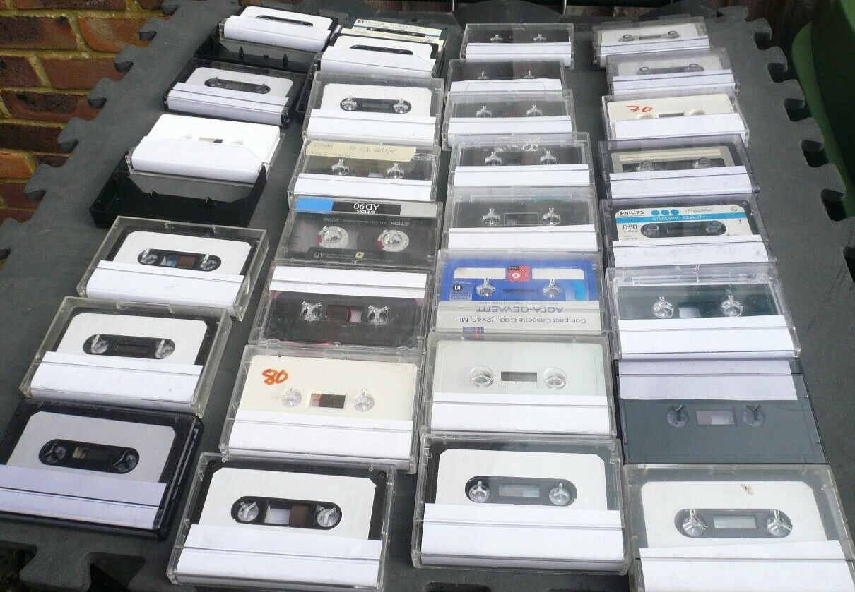 Massive Job lot 100 Blank audio cassettes cassette tapes Bargain Retro