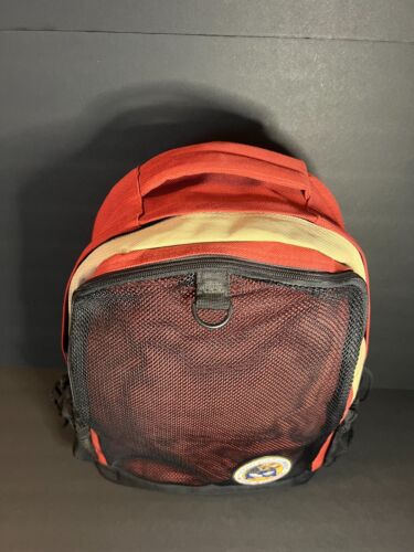 National Boy Scouts of America Jamboree BSA 2010 rot hellbraun Nylon & Mesh Rucksack - Bild 2 von 6