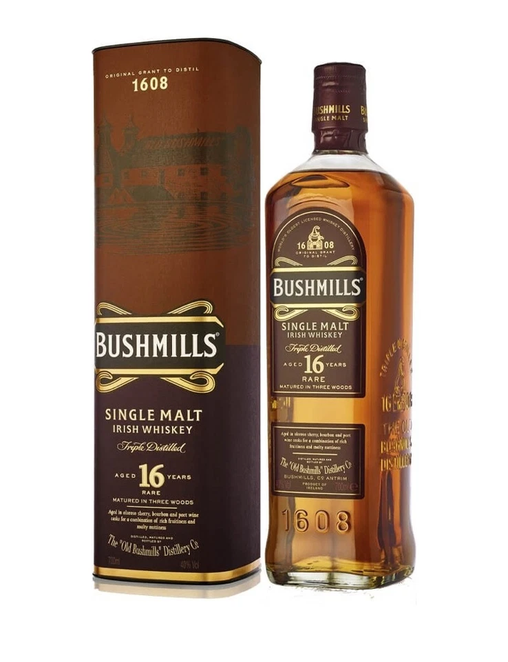 Irish Whiskey SM Bushmills Single Malt 16 anni Rare 70cl - Bild 1 von 1