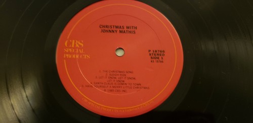 Christmas With Johnny Mathis LP NM 1985 Vinyl - Picture 4 of 7